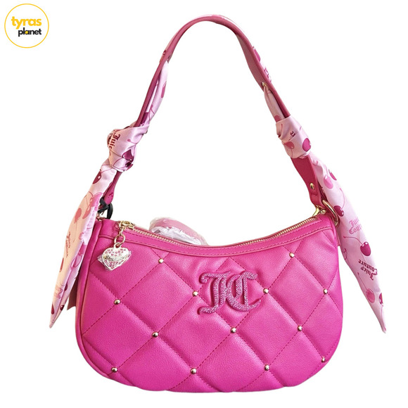 Juicy Couture Handbags - Juicy Couture Holding The Line COHO Cherry Shoulder Bag Pink Raspberry EXCLUSIVE